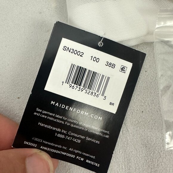 Maidenform Dreamwire Strapless Bra Natural Lift 38B White Adjustable Straps - Picture 6 of 9